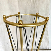 vintage-Mid century umbrella stand gold 50s-Sweet Antik