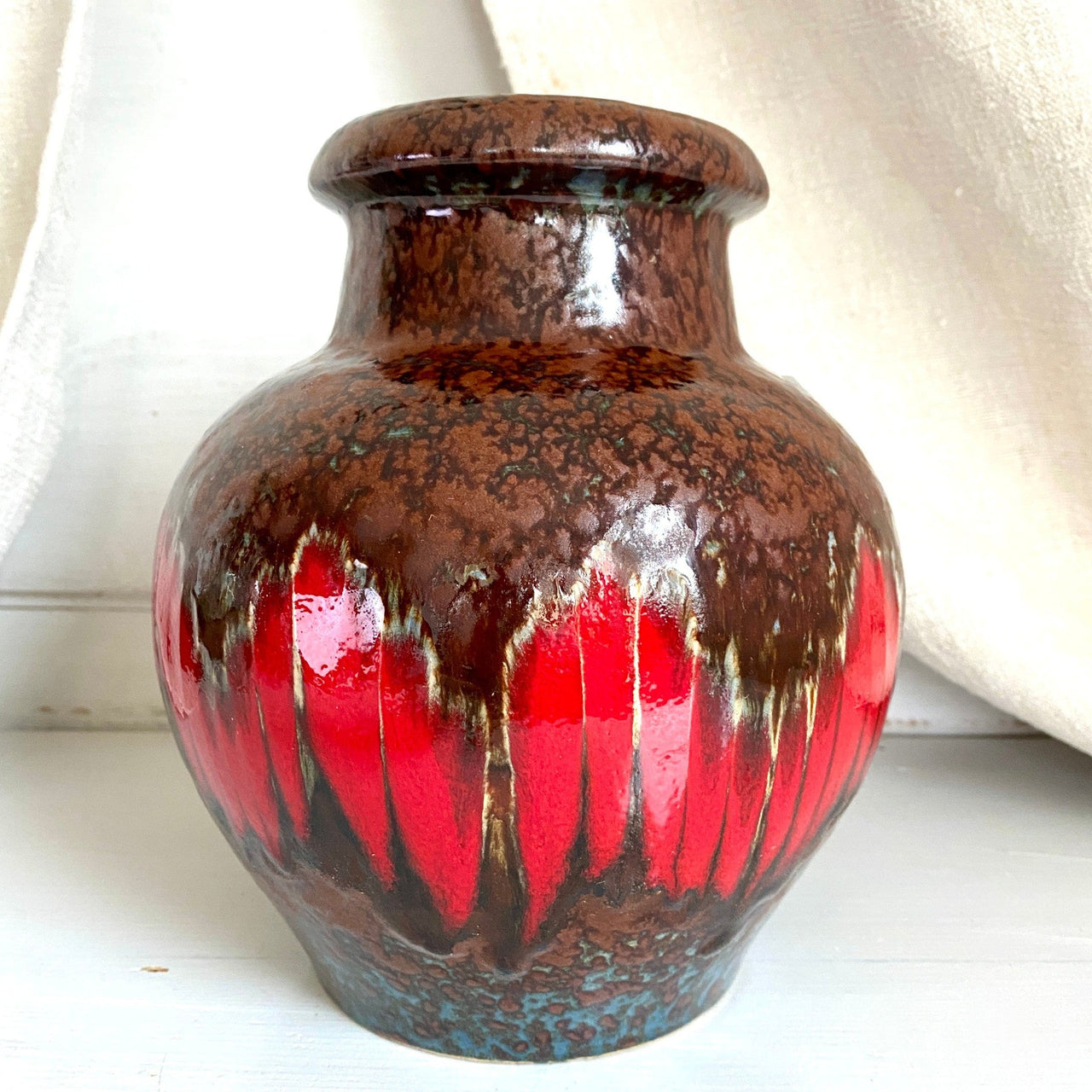 vintage-Scheurich Lora 291 20 ceramic vase 70s West German pottery-Sweet Antik