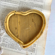 vintage-Vintage beeswax heart German wax taper-Sweet Antik