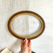 sweetantik-Vintage gilt wood oval frame-Sweet Antik