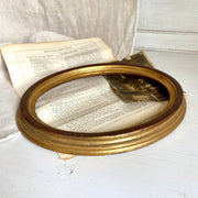 sweetantik-Vintage gilt wood oval frame-Sweet Antik