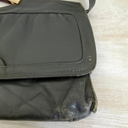 70er Lederhandtasche mit Acrylgriff "Linea Franco" Italien