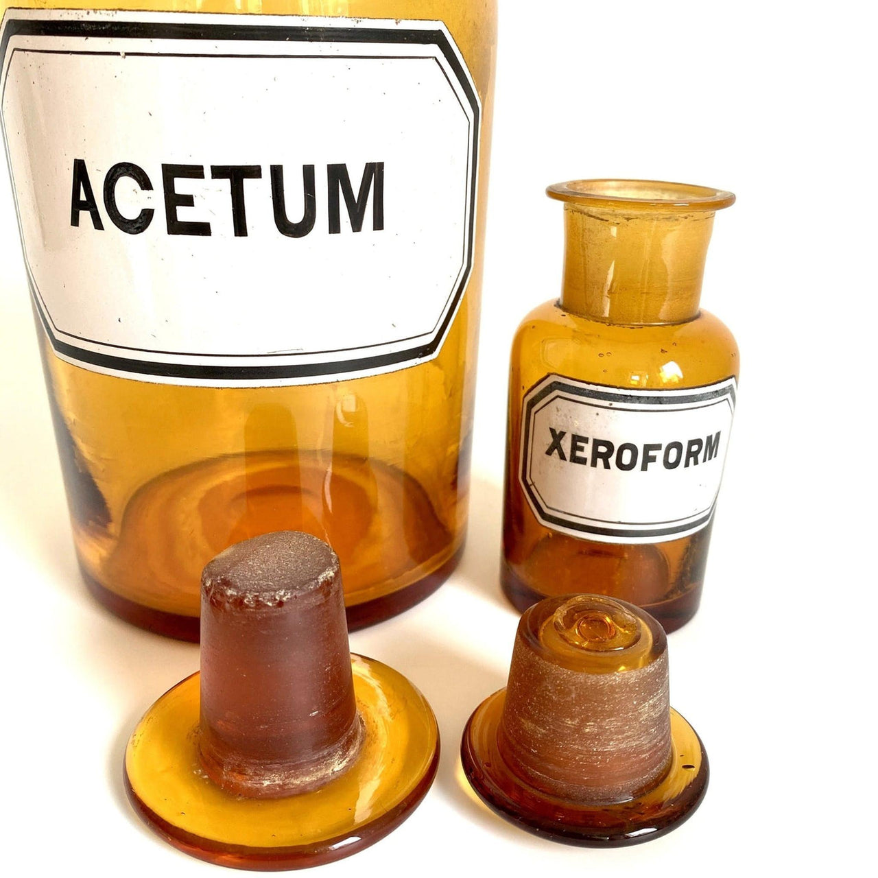 Alte Apothekerflaschen Glasflaschen Braun Glas Set