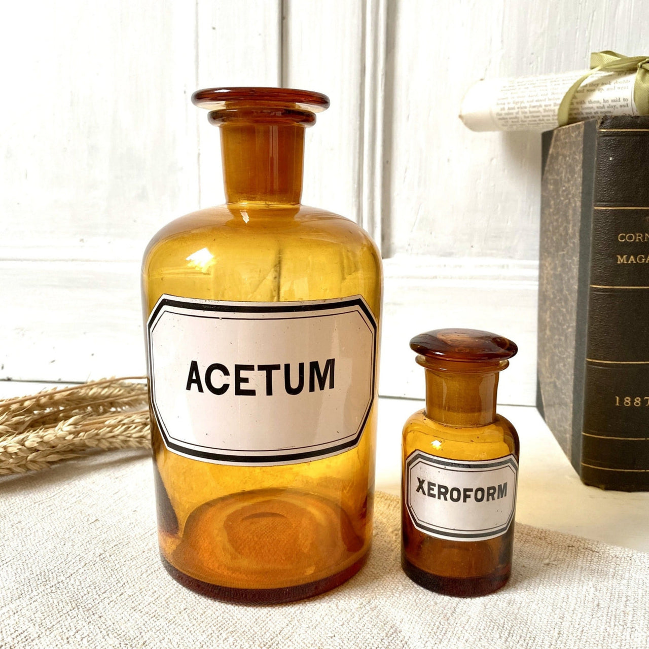 Alte Apothekerflaschen Glasflaschen Braun Glas Set