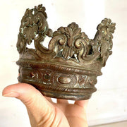 Antike Krone für Heiligenfigur Barock 18. Jh.