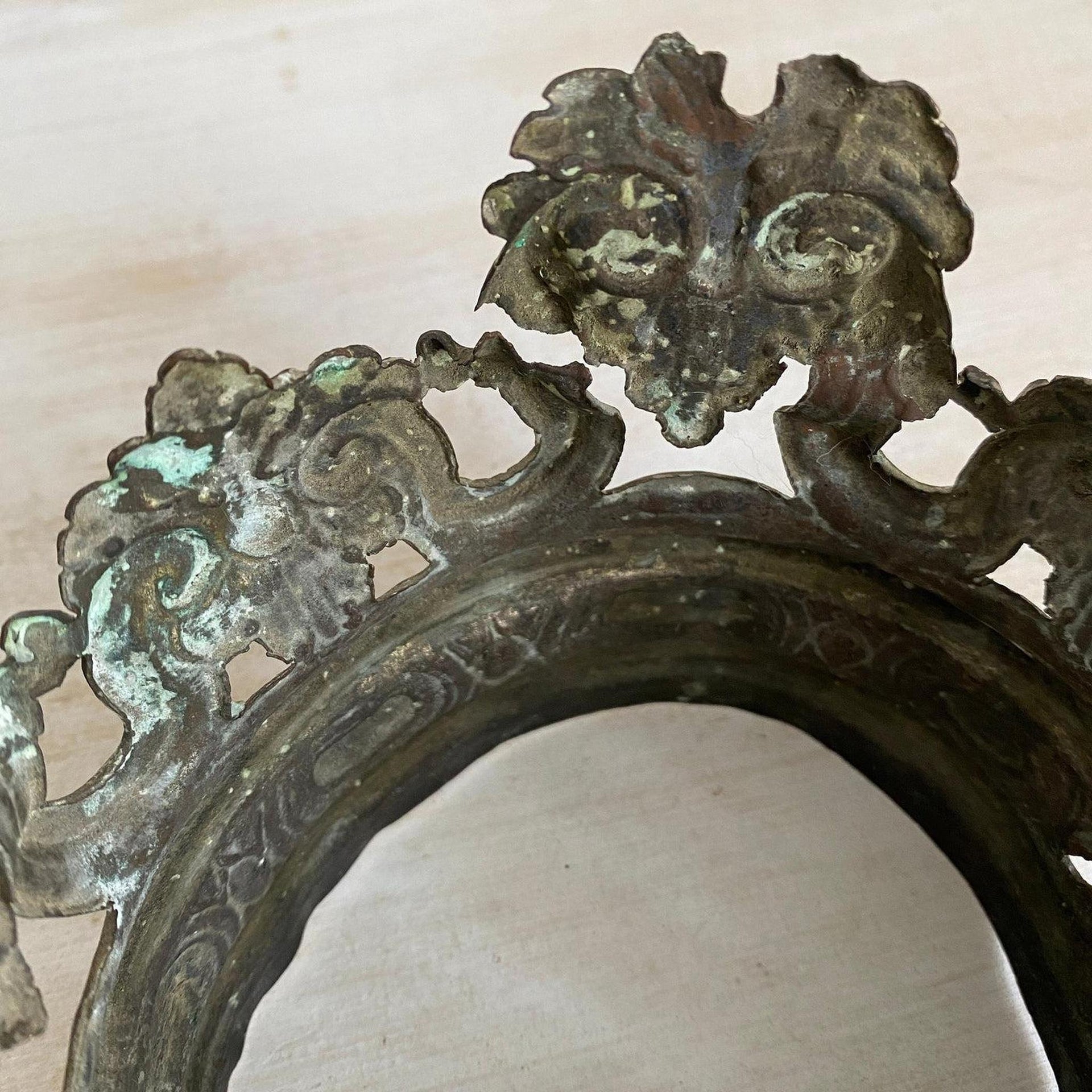 Antike Krone für Heiligenfigur Barock 18. Jh.