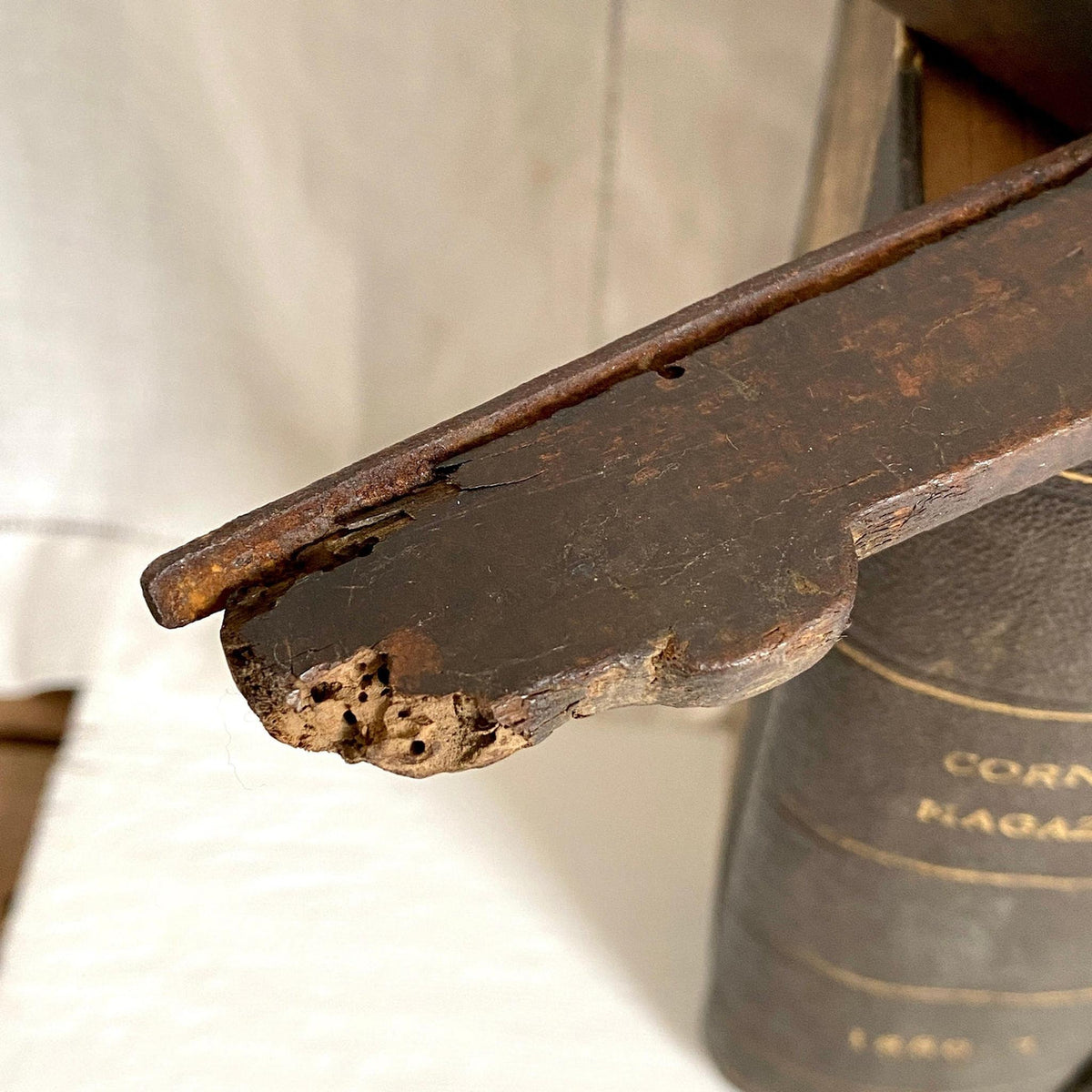 Antiker Profilhobel Handhobel aus Holz, 19. Jh.