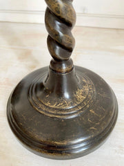 Antique Barley twist brass candlestick-vintage-Candle Holder-SweetAntik