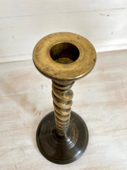 Antique Barley twist brass candlestick-vintage-Candle Holder-SweetAntik