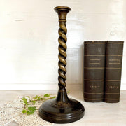 Antique Barley twist brass candlestick-vintage-Candle Holder-SweetAntik