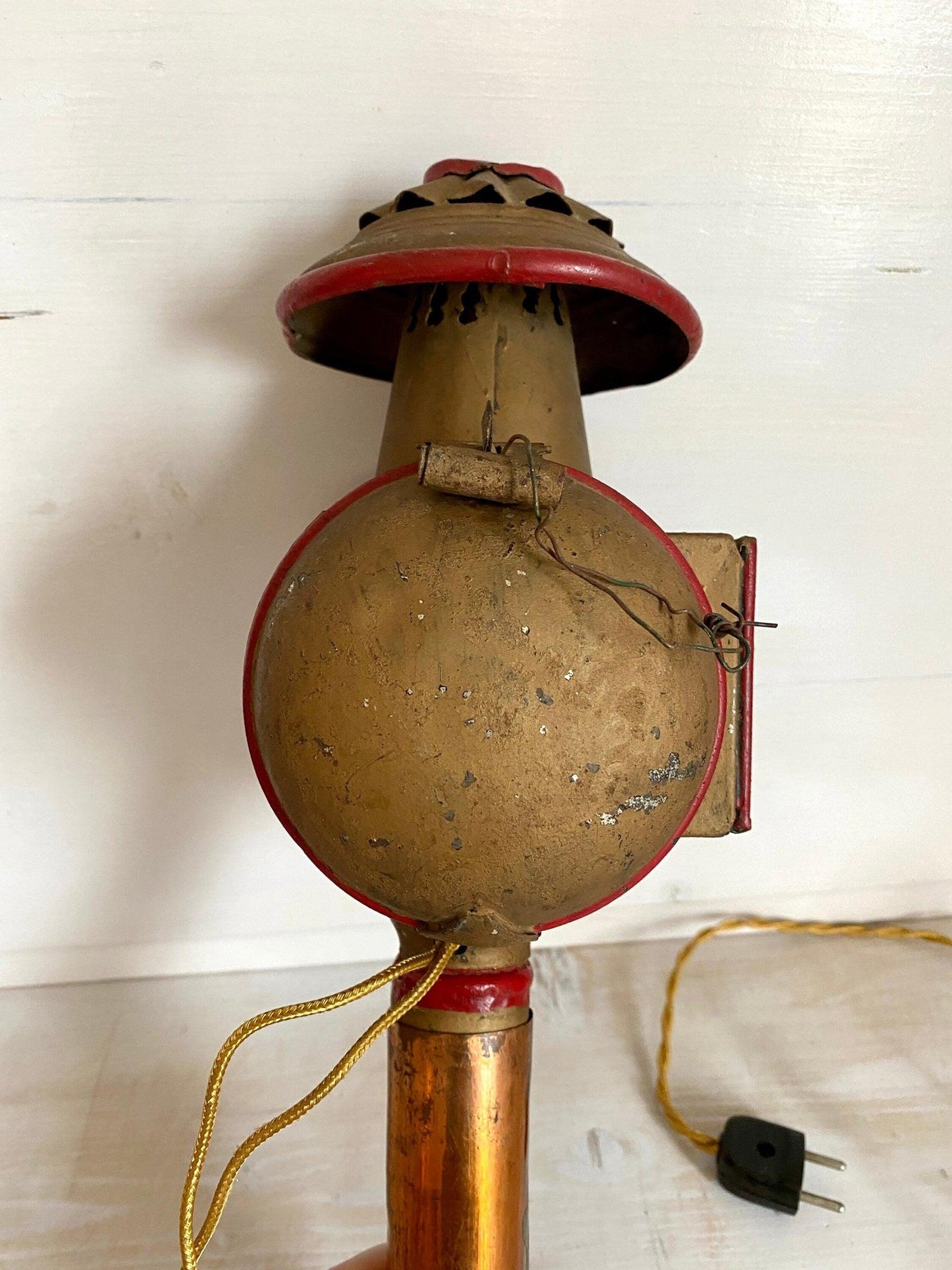 Antique carriage lantern electrified, 1800s-vintage-lighting-SweetAntik