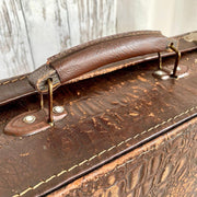 Antique leather suitcase, 1940s-vintage-luggage-SweetAntik