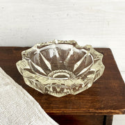 Aschenbecher Glas Vintage Pressglas, um 1960