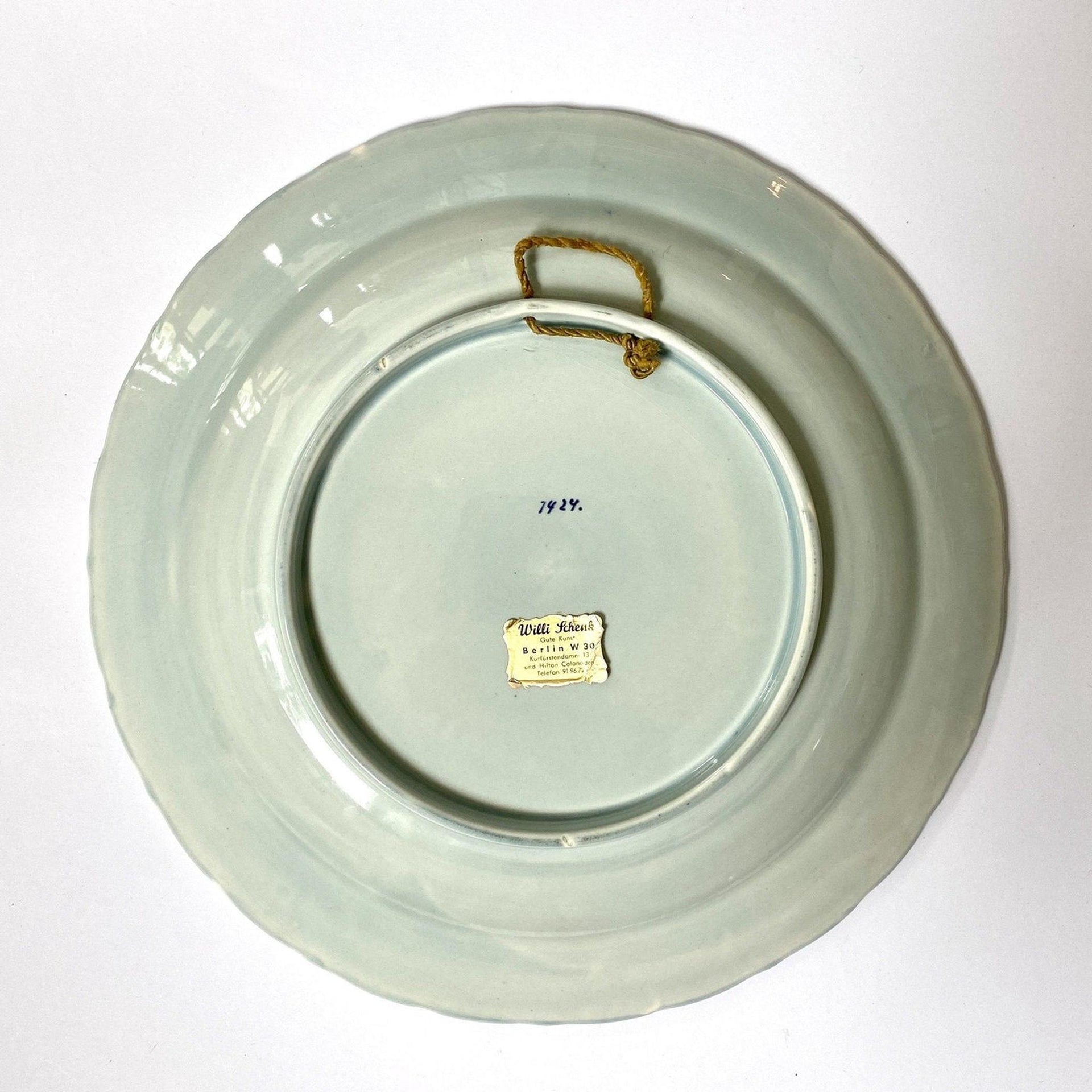 DELFT Keramik Teller Wandteller Blau Holland Vintage 60er