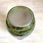 Glasvase Antik Glas Vase Handbemalt Auerhahn 19. Jh.