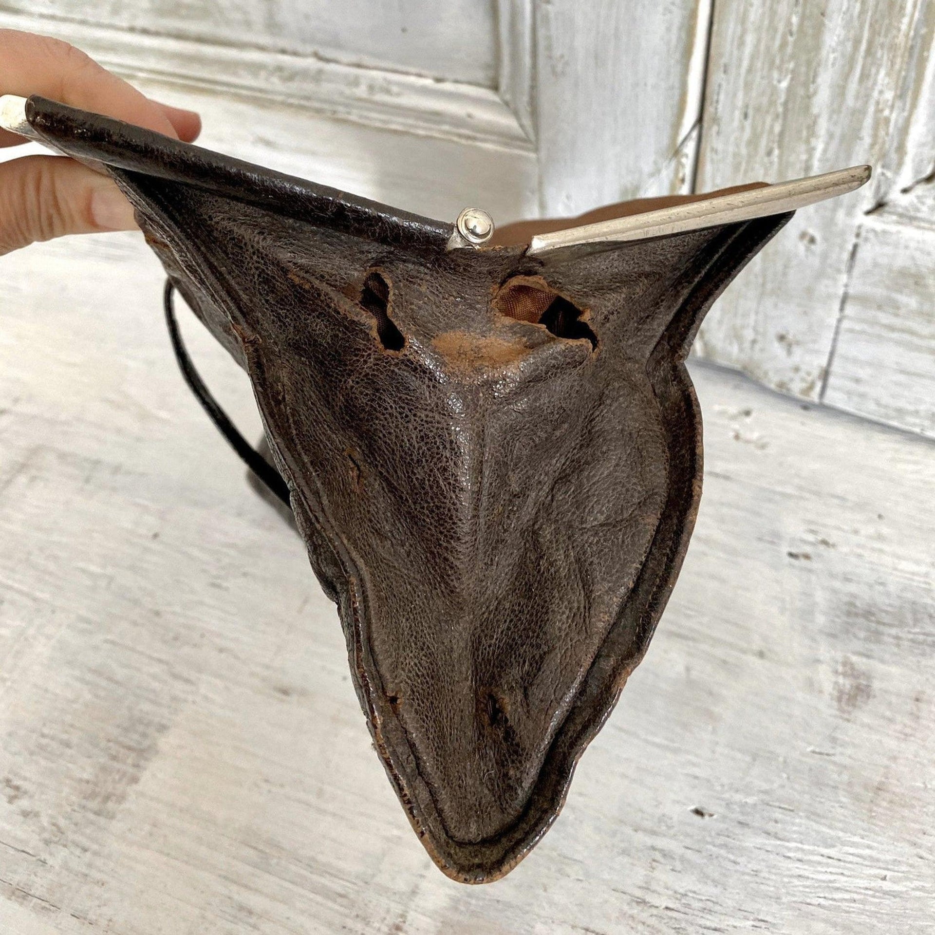 Handtasche Leder Damentasche Vintage 30er Jahre