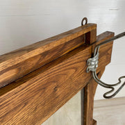 Jugendstil Garderobe Antik Holz mit Spiegel um 1900