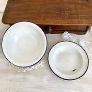 Krups Küchenwaage mit zwei emaillierten Schalen Vintage 40er Jahre