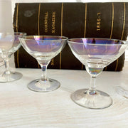 Likörgläser Stielgläser Vintage 3er-Set, 50er Jahre
