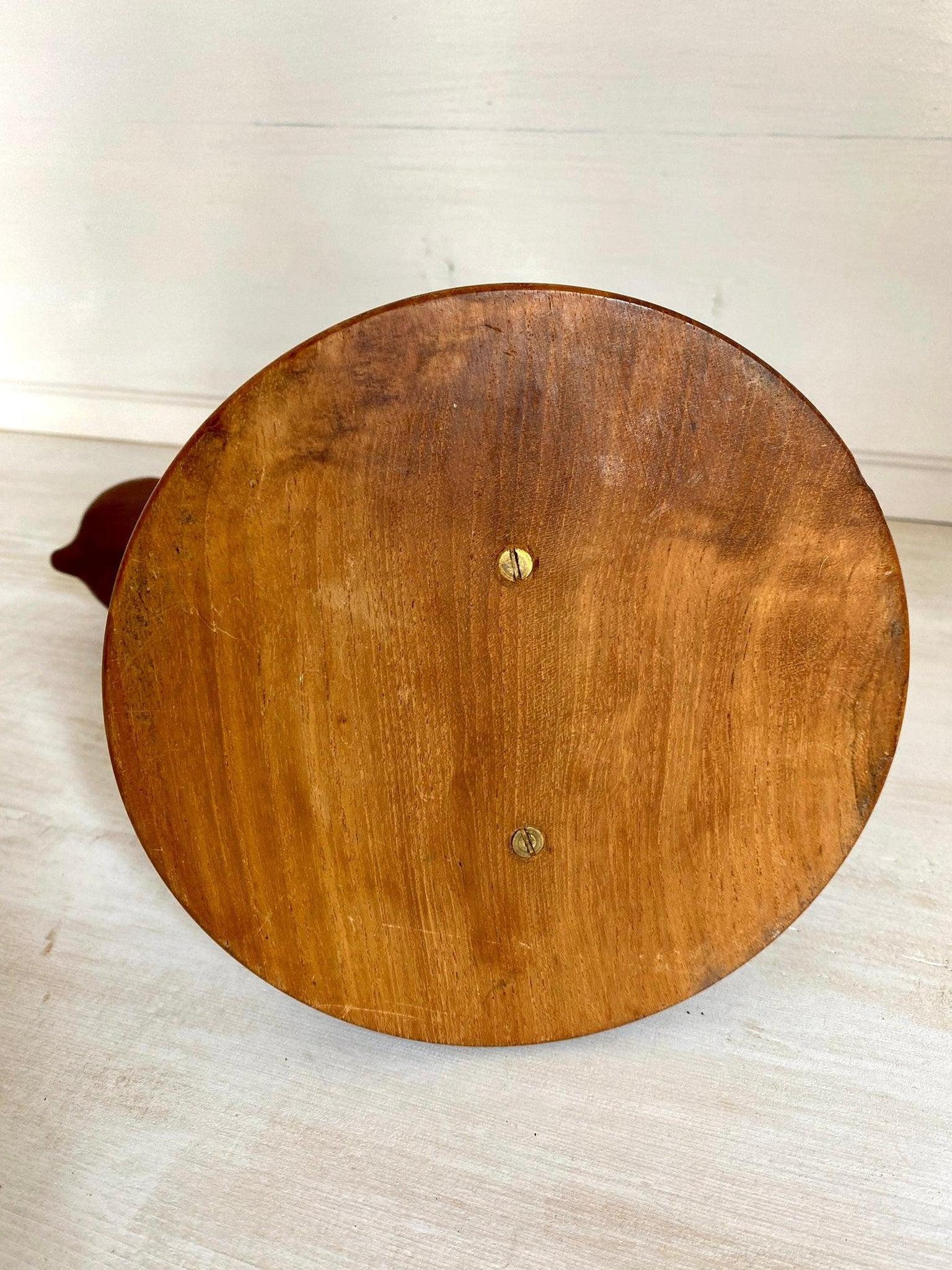 Midcentury Kerzenständer aus Teak Holz Skulptur handgeschnitzt, 60er Jahre