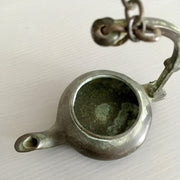 Öllampe Antik Bronze, Italien 19. Jh.