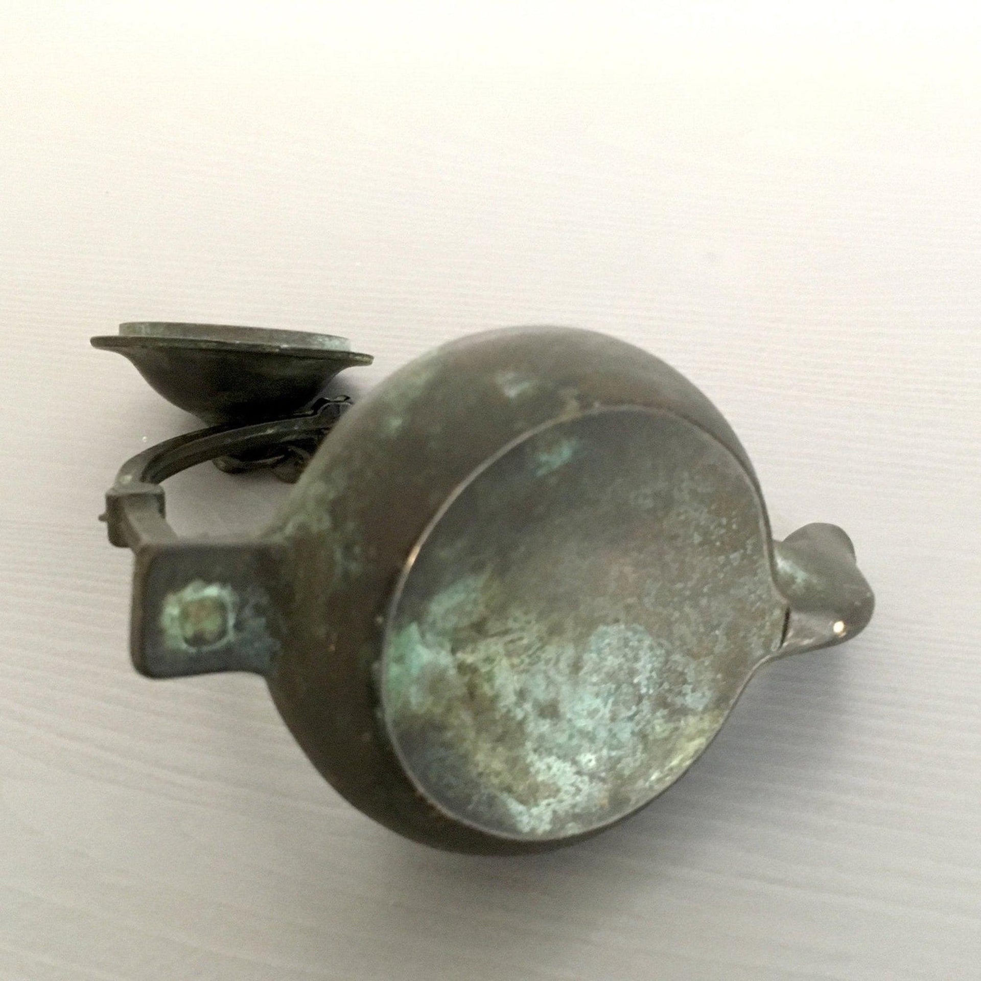 Öllampe Antik Bronze, Italien 19. Jh.