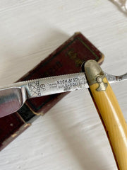 Rasiermesser Antik KAMA 99 Solingen Koch & Schäfer mit Schachtel, 40er Jahre