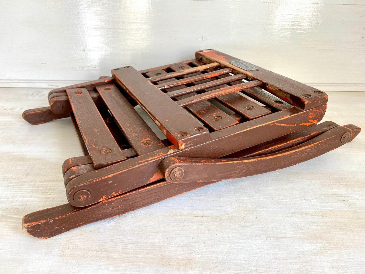 Reguitti Vintage Klappstuhl Kinderstuhl Holz, 50er Jahre