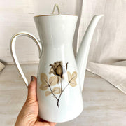 Rosenthal Kaffeekanne Schattenrose Form 2000 cm 22, 60er