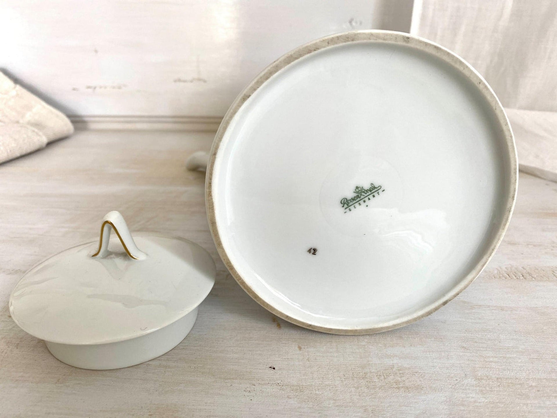 Rosenthal Kaffeekanne Schattenrose Form 2000 cm 22, 60er