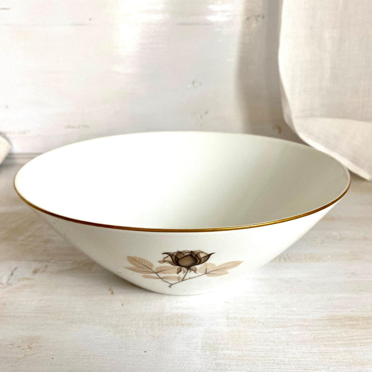 Rosenthal Porzellan Schüssel Schattenrose Form 2000, 60er