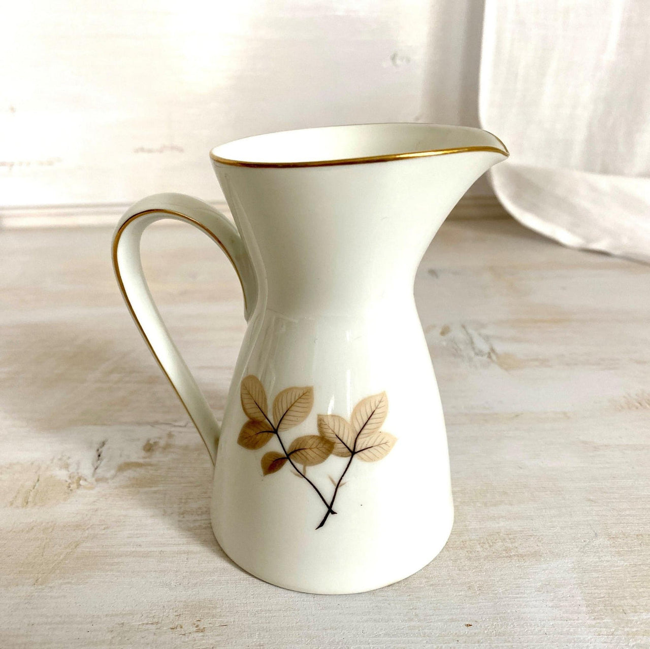 Rosenthal Schattenrose Milchkanne Sahnekännchen Form 2000, 60er