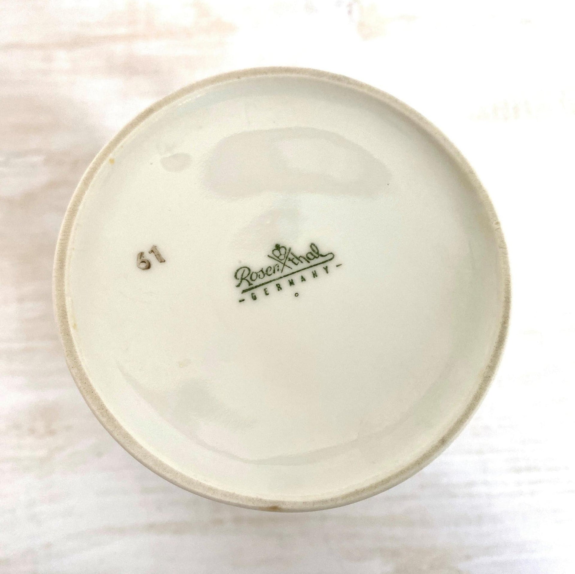 Rosenthal Schattenrose Milchkanne Sahnekännchen Form 2000, 60er