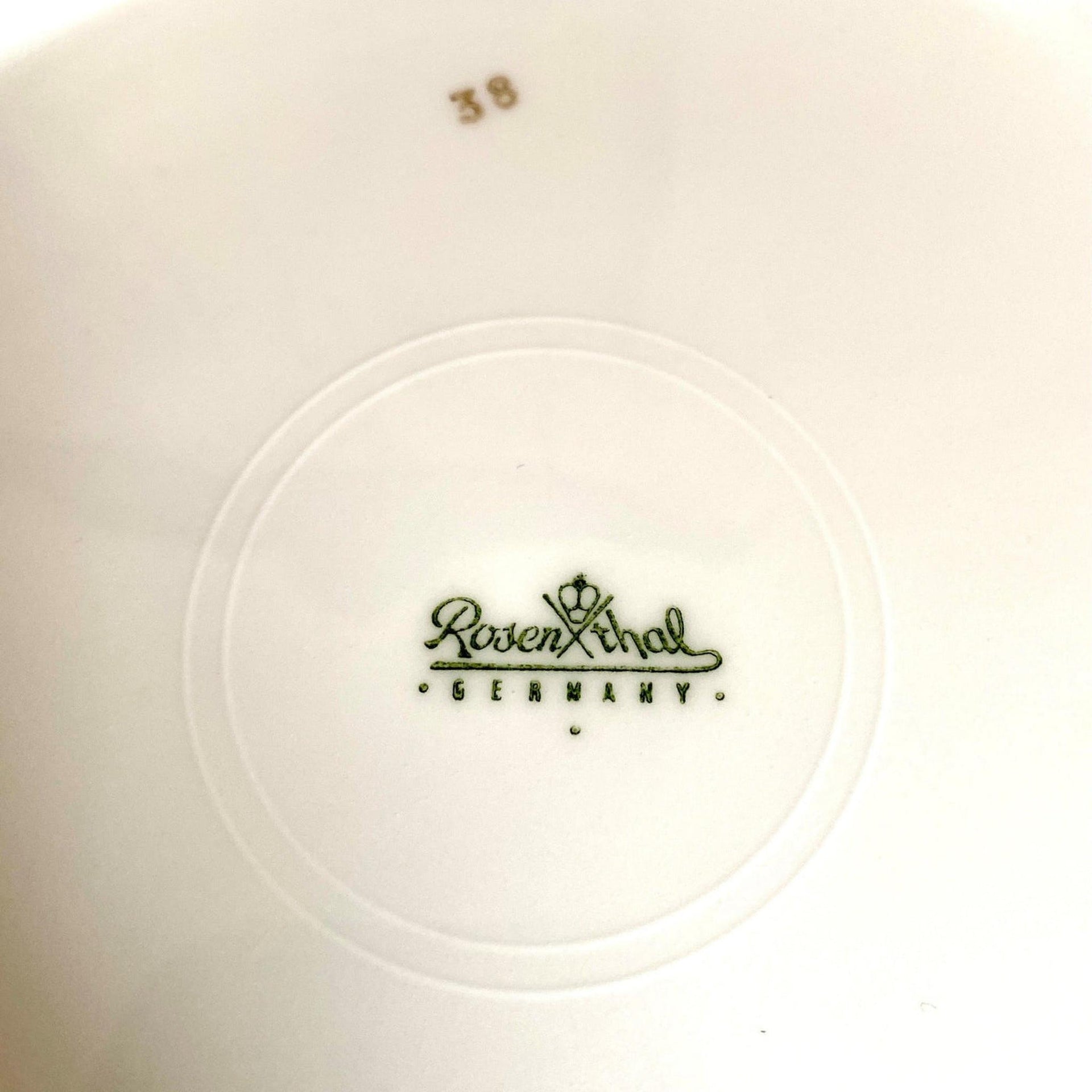 Rosenthal Schattenrose Suppenteller Form 2000, 60er