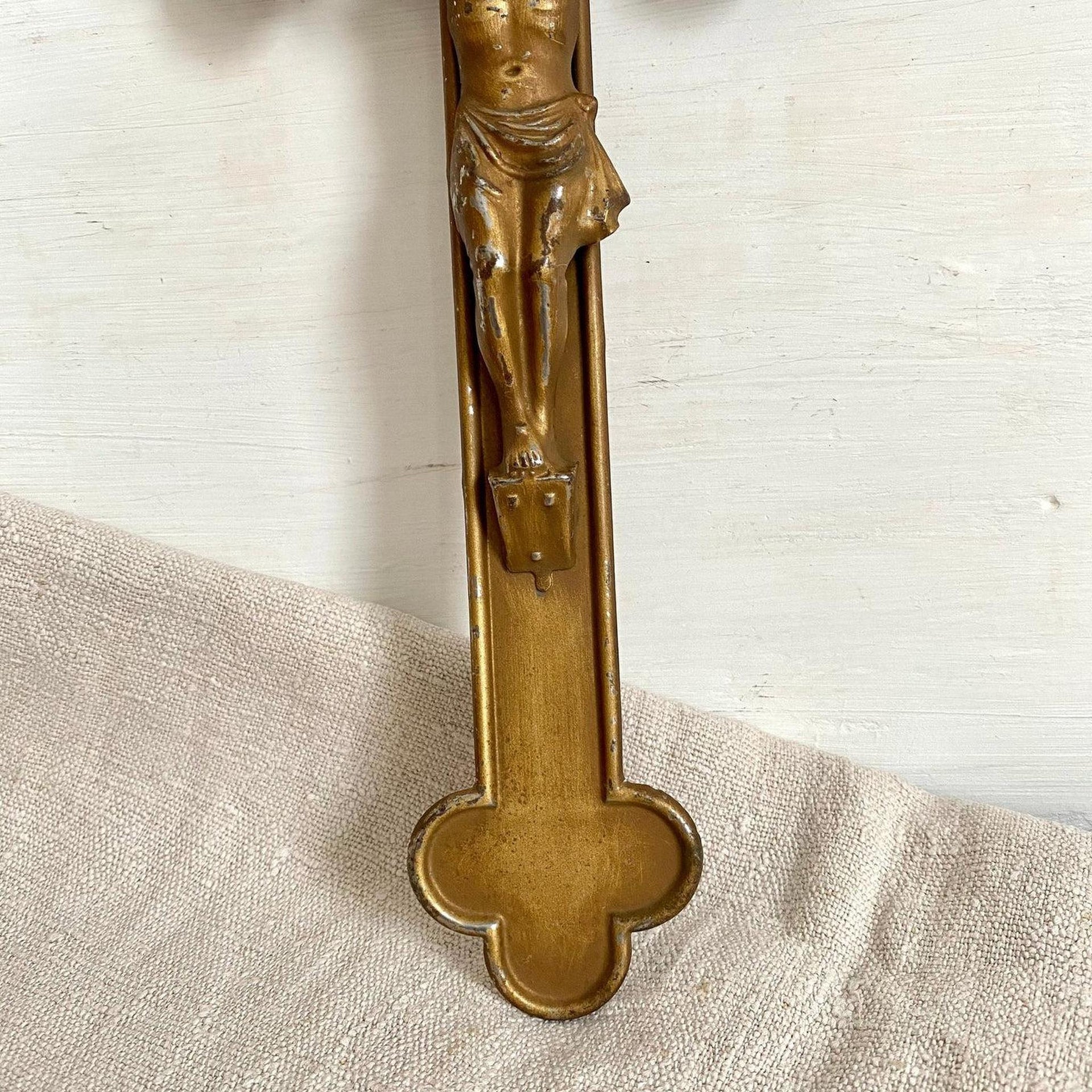 Sarg Kreuz Blech Vintage 50er Jahre