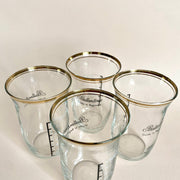 Vintage Ballantines whiskey glass set "Guide to Beginners", 1950s long drink tumblers-Sweet Antik
