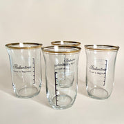 Vintage Ballantines whiskey glass set "Guide to Beginners", 1950s long drink tumblers-Sweet Antik