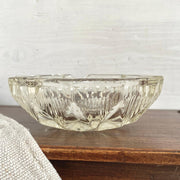 Vintage pressed glass ashtray round-Sweet Antik