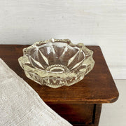 Vintage pressed glass ashtray round-Sweet Antik