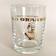 Vintage whiskey tumbler glass 60s Old Crow, Canadian Club Whisky, Old Grand Dad Bourbon, set of 4-Sweet Antik