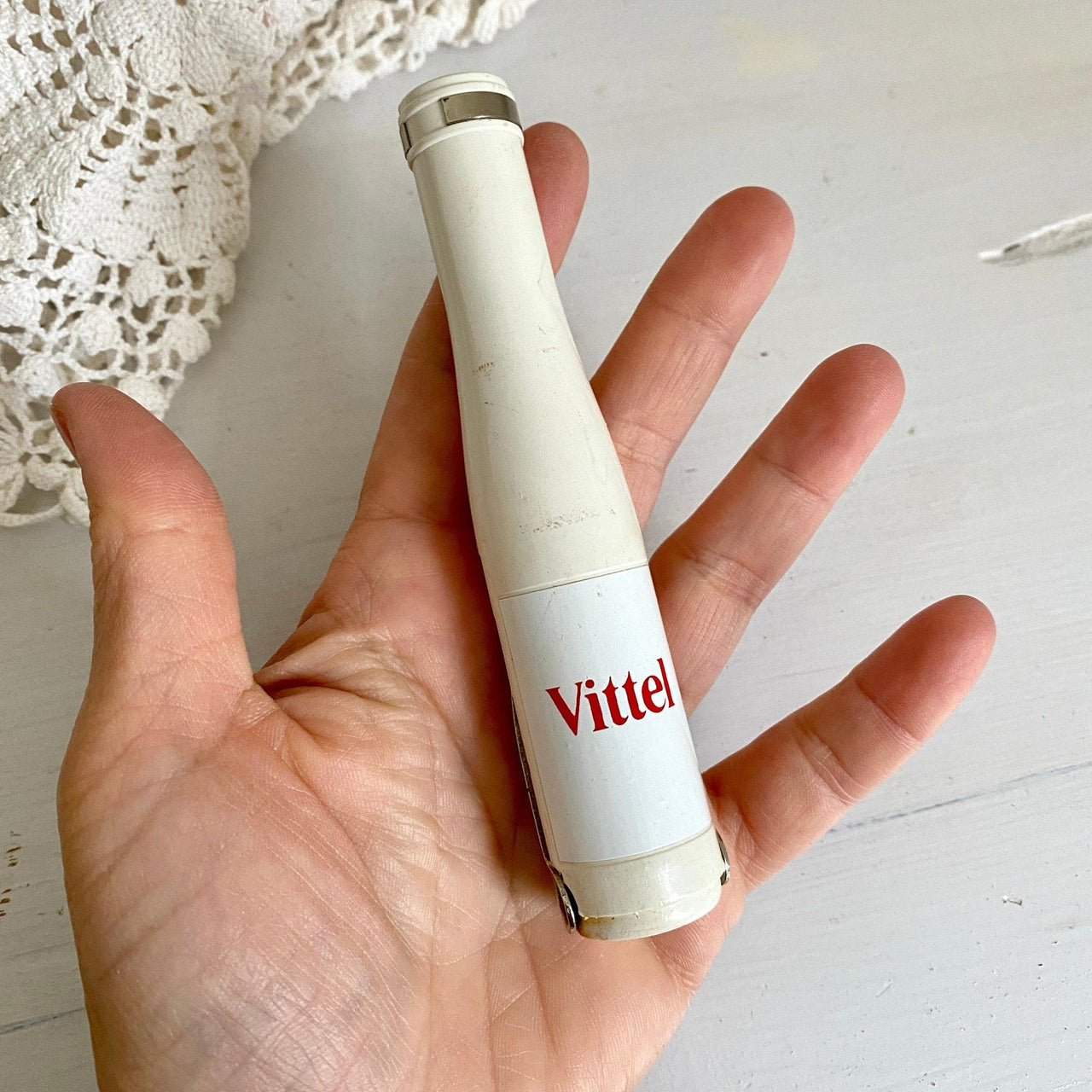 Vittel Flaschenöffner Korkenzieher Vintage Mineralwasser Werbung, um 1970