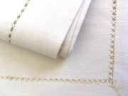 Antique bed sheet white cotton monogrammed CG-vintage-bed linen-SweetAntik