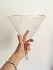 Antique blown glass funnel, 1800s-vintage-farm tool-SweetAntik