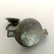 Antique bronze oil lamp, 1800s-vintage-primitive lighting-SweetAntik