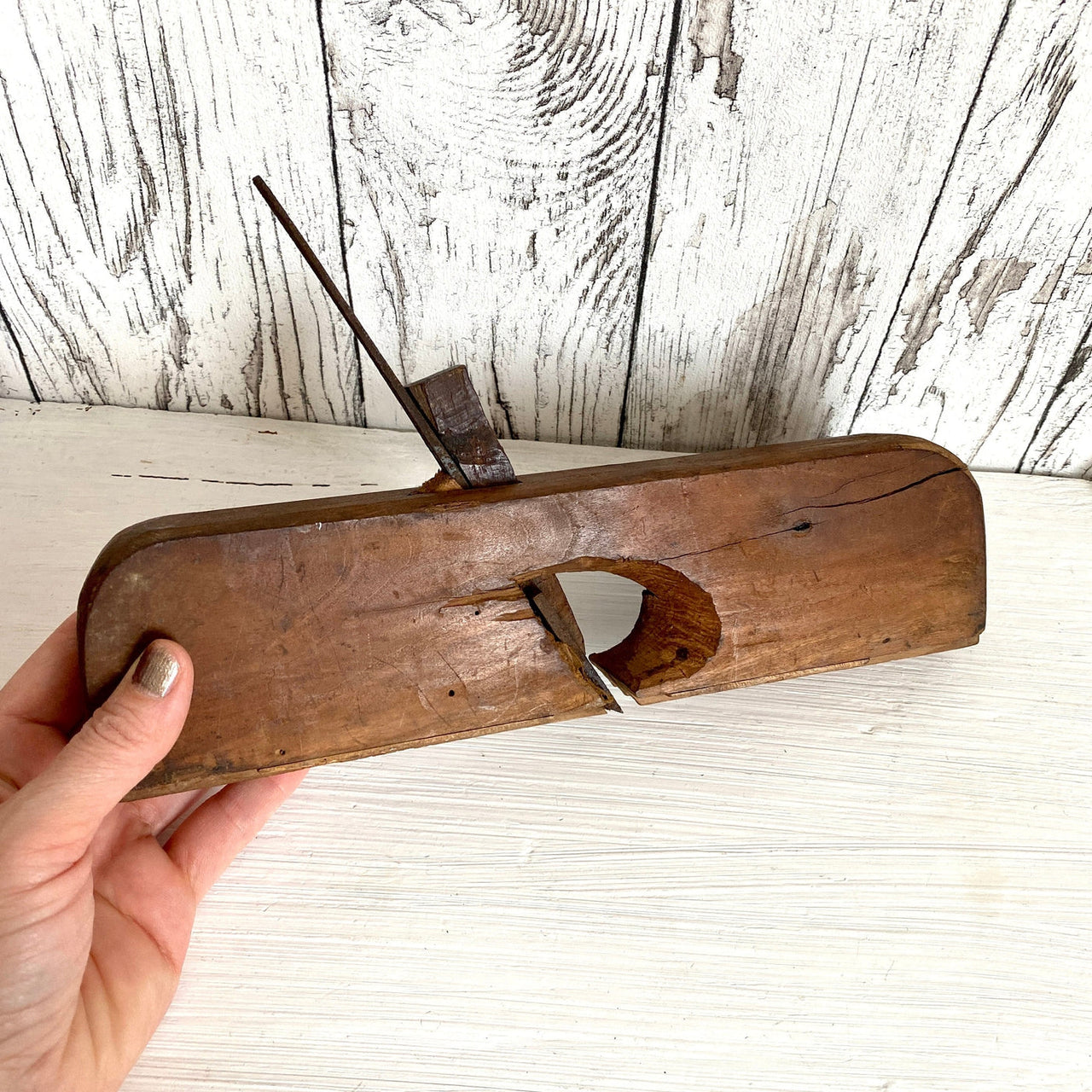 Antique carpenter hand plane, 1800s-vintage-woodworking tool-SweetAntik