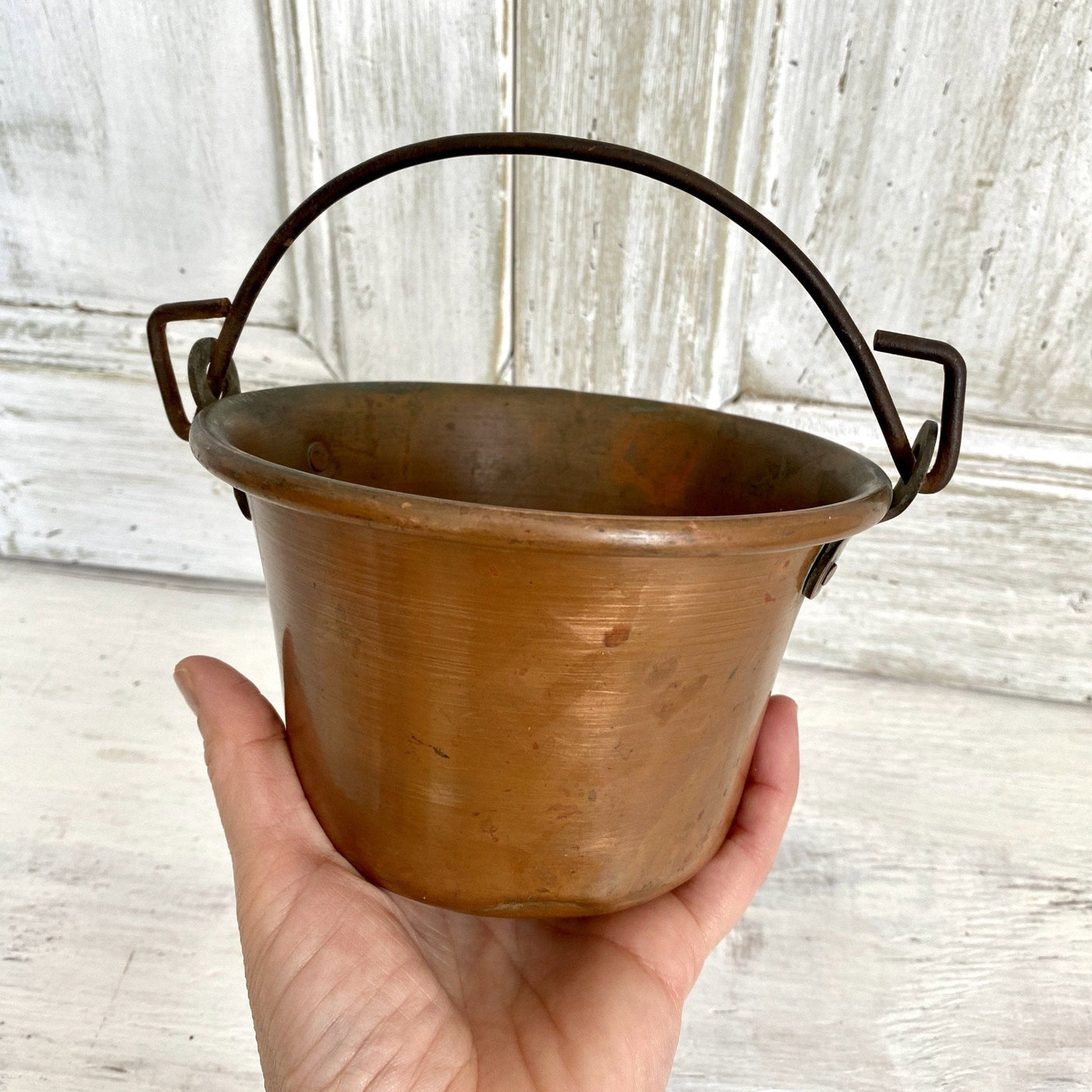 Antique copper pot-vintage-Copperware-SweetAntik