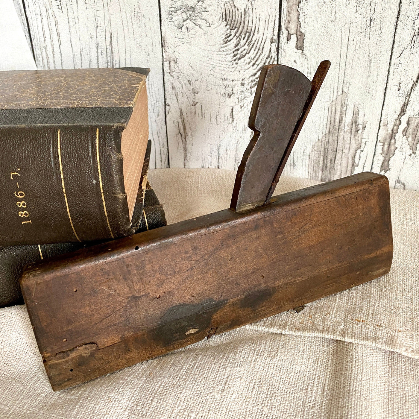 Antique Italian molding plane, late 1800s-vintage-woodworking tool-SweetAntik