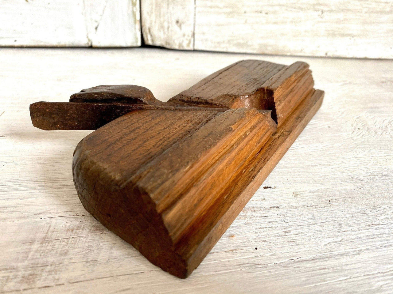 Antique wooden plane, late 1800s-vintage-woodworking tool-SweetAntik