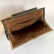 Art Deco leather clutch bag, 1930s-vintage-Handbag-SweetAntik