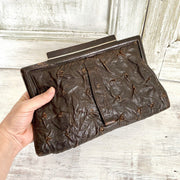 Art Deco leather clutch bag, 1930s-vintage-Handbag-SweetAntik